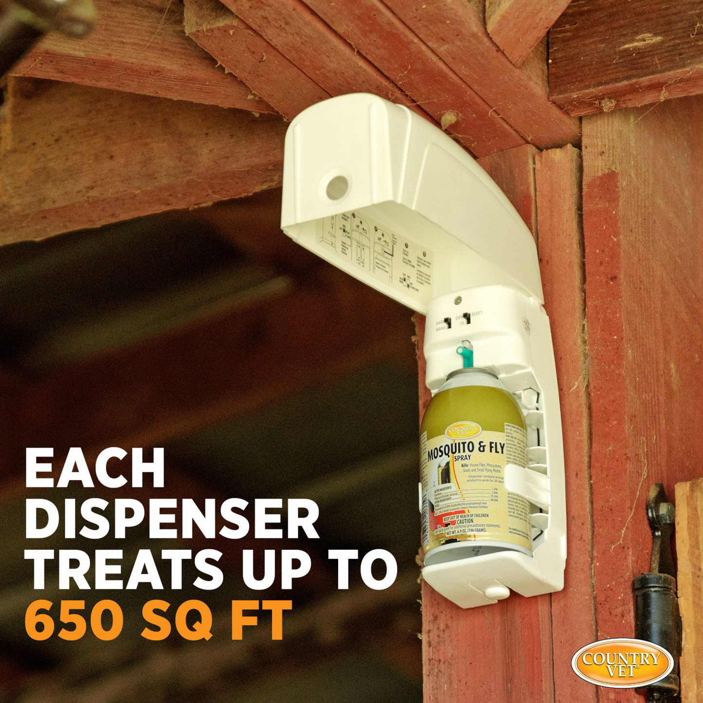 Country Vet Metered Mosquito & Fly Spray | 30-Day Refill