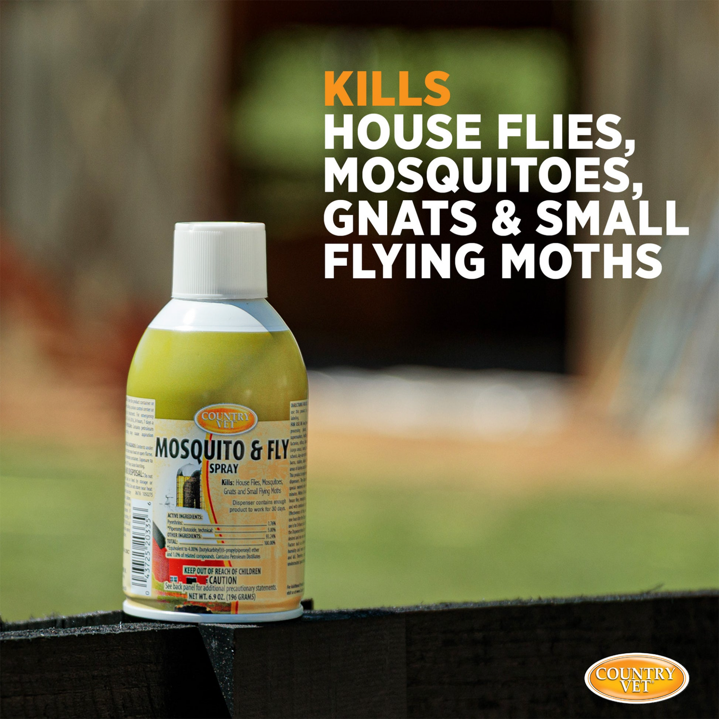 Country Vet Metered Mosquito & Fly Spray | 30-Day Refill