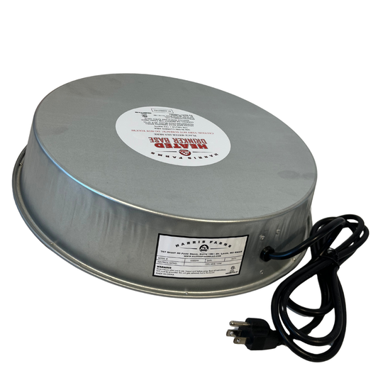 Harris Farms Heated Poultry Drinker Base 125W | Thermostatic, Freeze Protection to 10°F