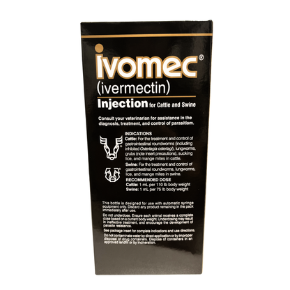 IVOMEC 1% Injection for Cattle & Swine | Ivermectin Dewormer