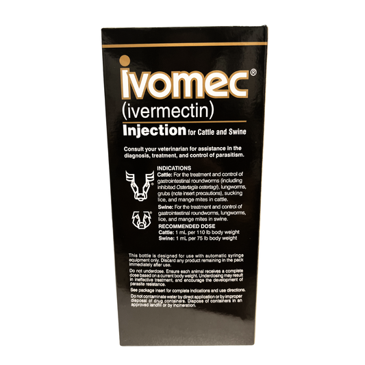 IVOMEC 1% Injection for Cattle & Swine | Ivermectin Dewormer