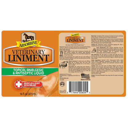 Absorbine Veterinary Liniment | Pain Relief & Skin Care for Horses & Dogs