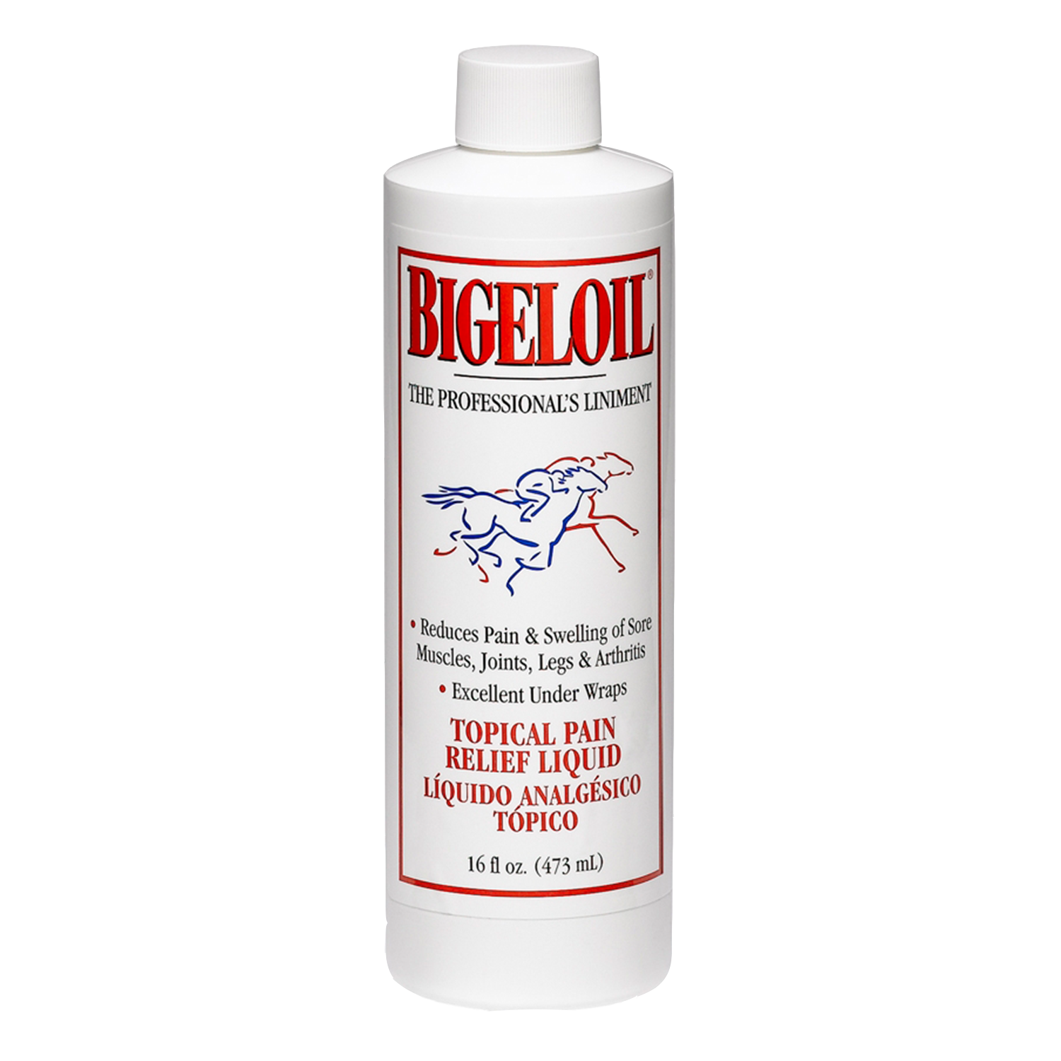 Absorbine Bigeloil Liniment | Sore Muscle & Joint Relief for Horses & Dogs | 16 oz