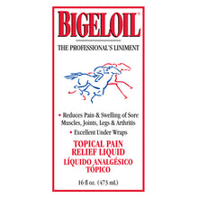 Absorbine Bigeloil Liniment | Sore Muscle & Joint Relief for Horses & Dogs | 16 oz