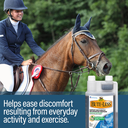 Absorbine Bute-Less Comfort & Recovery Liquid | Horse Inflammation Supplement | 32 oz