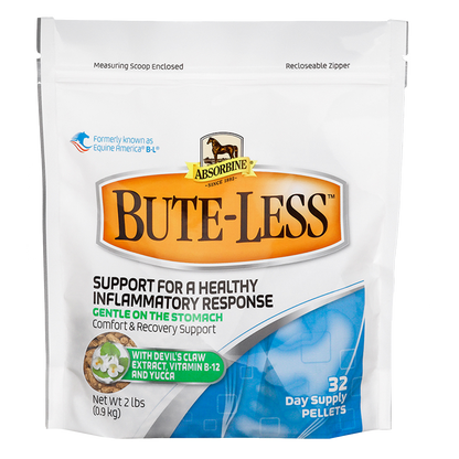 Absorbine Bute-Less Comfort & Recovery Pellets | Natural Horse Inflammation Supplement