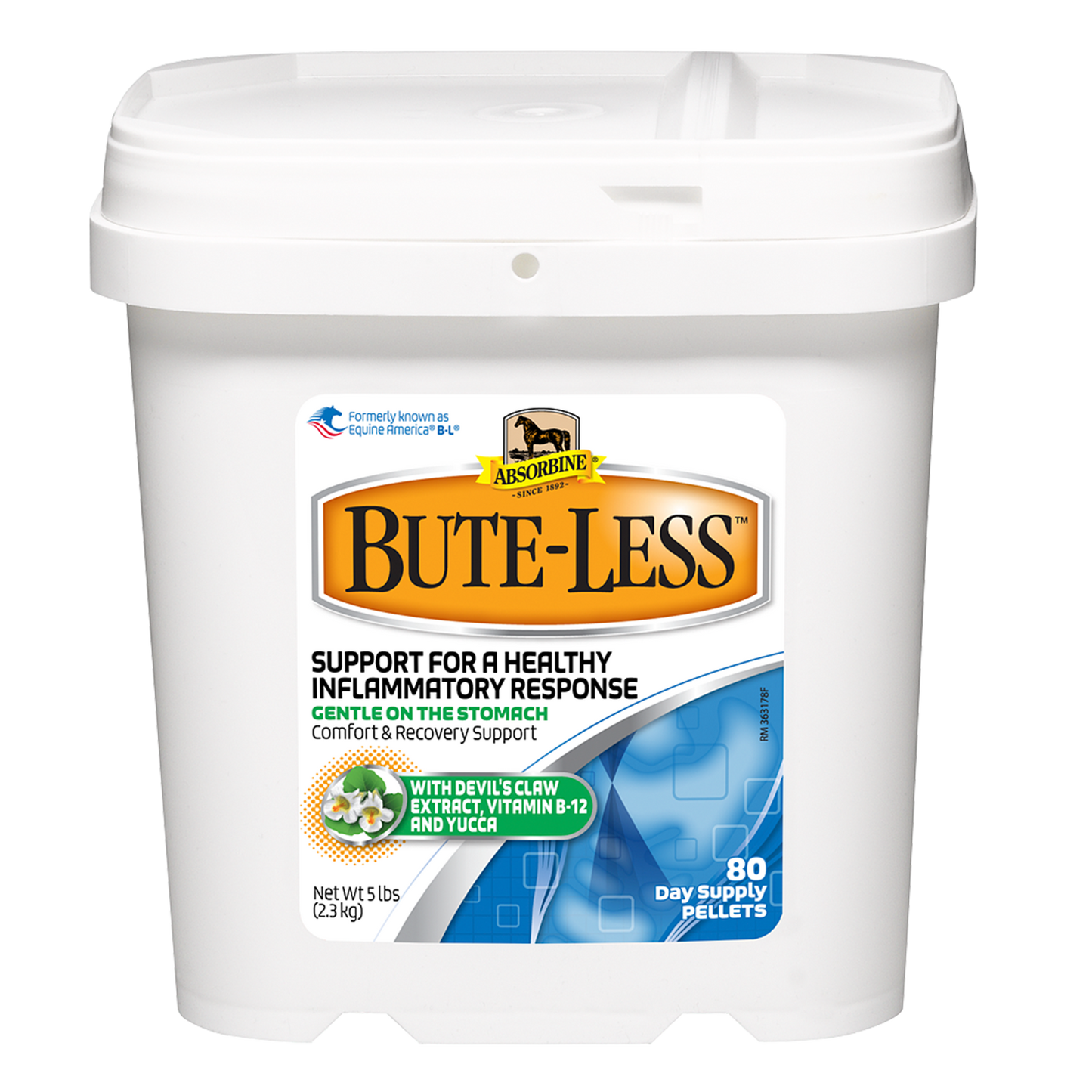 Absorbine Bute-Less Comfort & Recovery Pellets | Natural Horse Inflammation Supplement