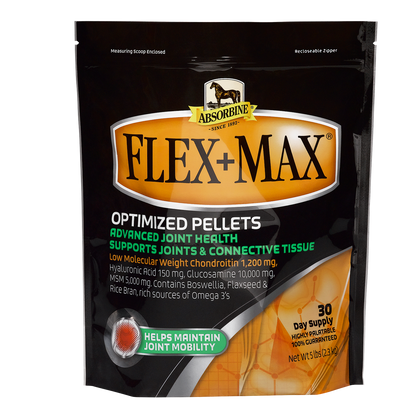 Absorbine Flex+Max – Joint Health Supplement Pellets | Horses & Dogs | 5 lb