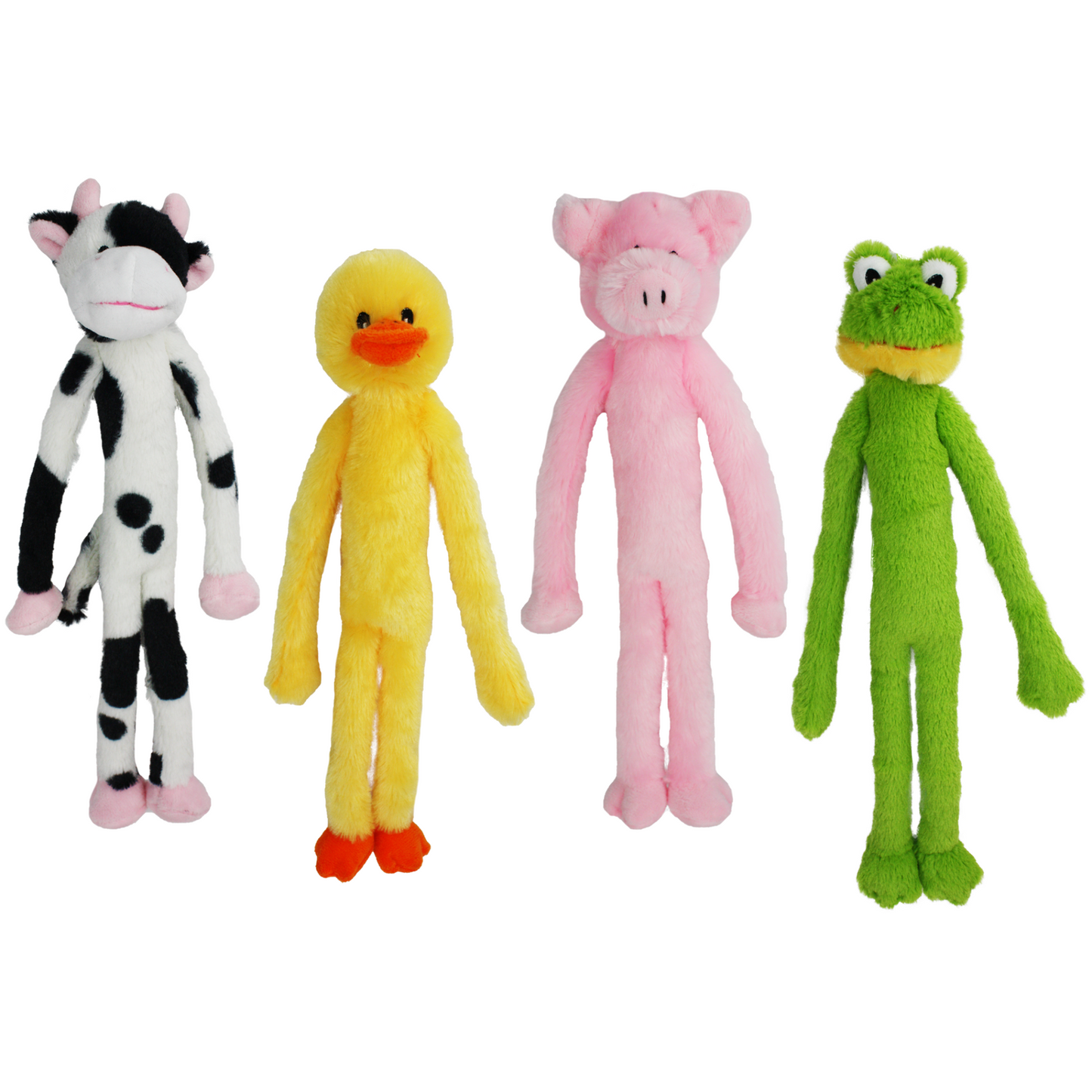 Multipet Mini Swingin' Slevins Dog Toy | 12" Plush Squeaker Toy 