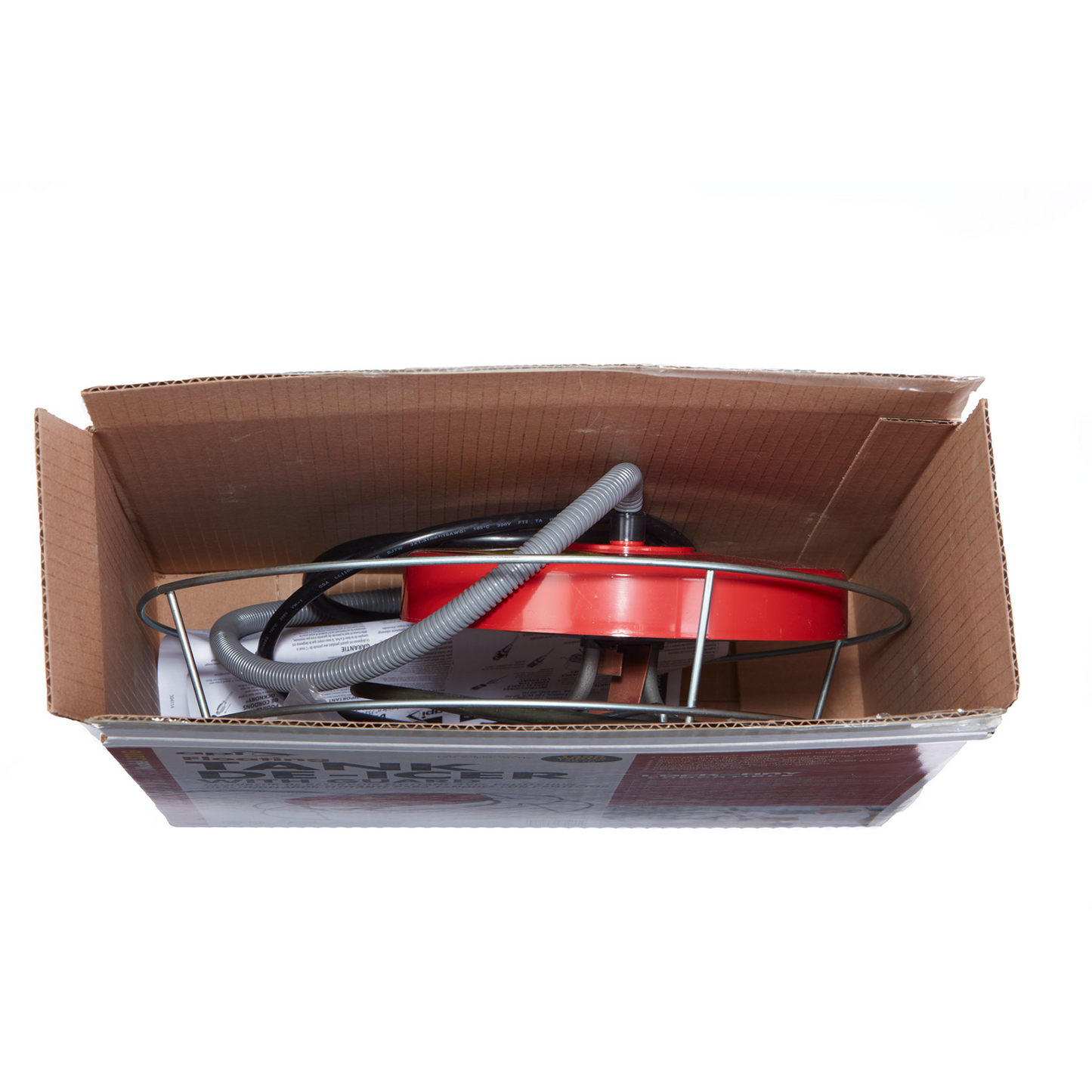 API Floating De-Icer | 1500W Livestock Tank Heater with Thermostat & Metal Guard | For 100–300 Gallon