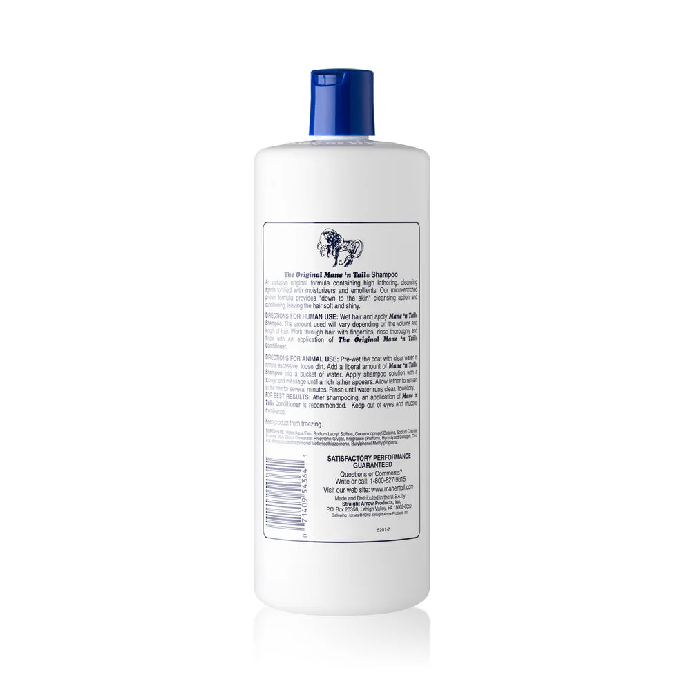Mane ‘n Tail Original Shampoo | Horse, Pet, & Human Use | Protein-Enriched Hair Care