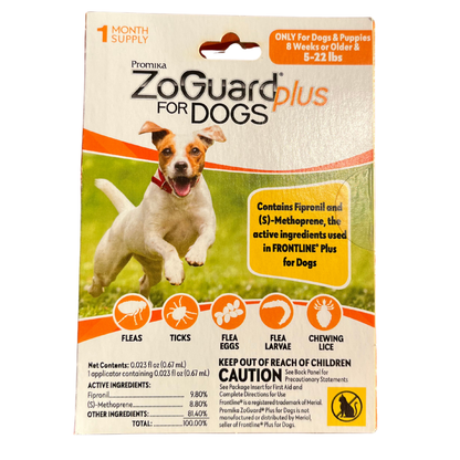 ZoGuard Plus for Dogs Flea & Tick Treatment | Waterproof Topical Application