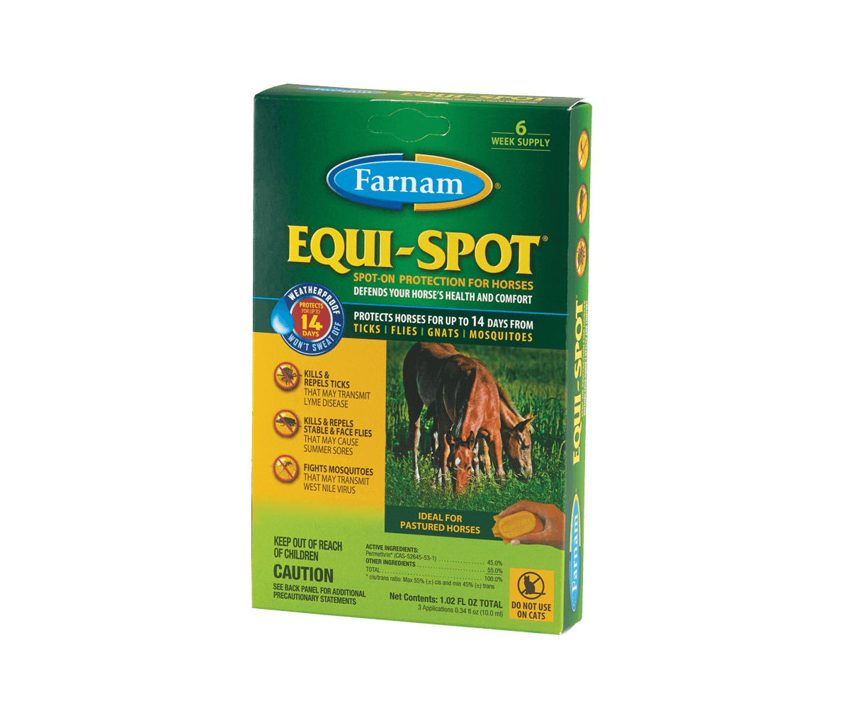 Farnam Equi-Spot Spot-On Horse Fly Control | Long-Lasting Protection