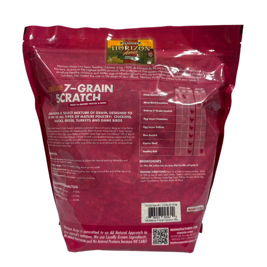 Horizon Acres Deluxe 7 - Grain Scratch | Poultry Feed | 7 lb.