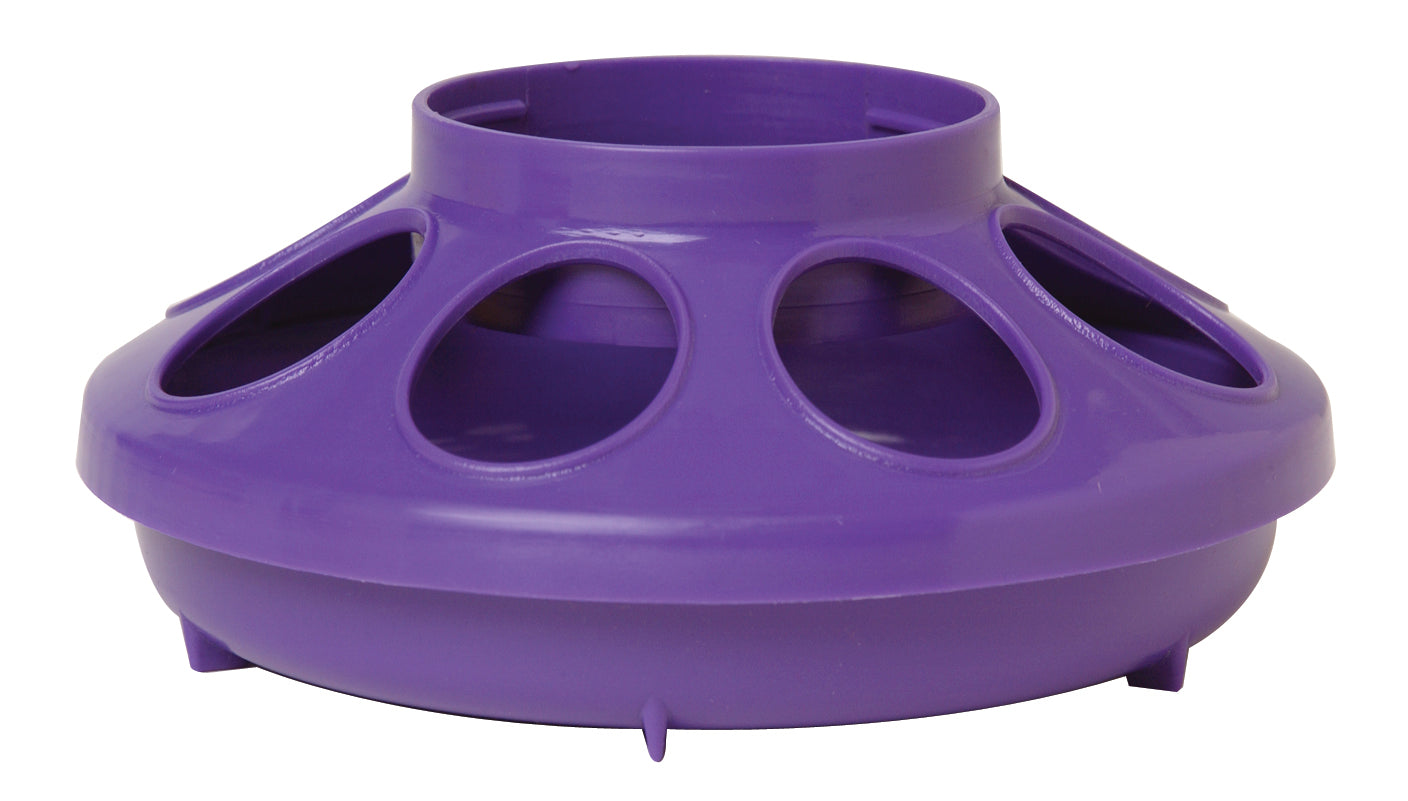 Little Giant 1 Quart Plastic Feeder Base | Gravity-Feed Chick Feeder