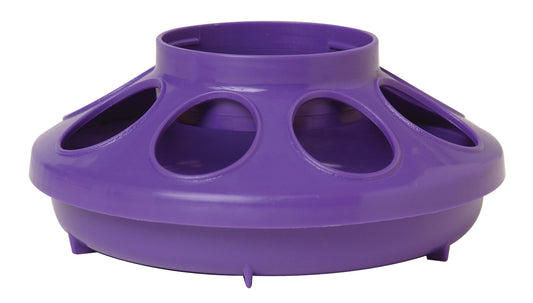 Little Giant 1 Quart Plastic Feeder Base | Gravity-Feed Chick Feeder