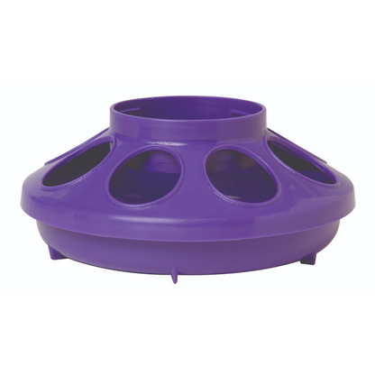 Little Giant 1 Quart Plastic Feeder Base | Gravity-Feed Chick Feeder