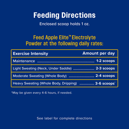 Farnam Apple Elite Electrolytes Powder Apple Flavor Horse Supplement – 5 lb tub