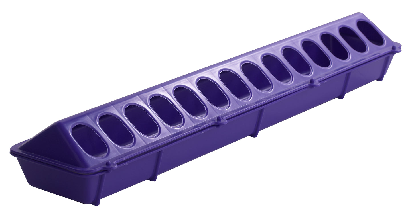 Little Giant 20 Inch Plastic Flip-Top Poultry Ground Feeder | 28 Holes