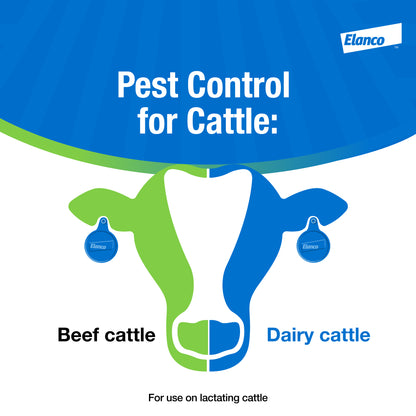 Elanco CyLence Ultra Insecticide Cattle Ear Tags | Fly & Tick Control | 20 Count