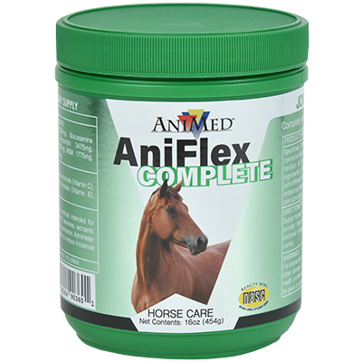 Animed AniFlex Complete Joint Supplement for Horses | Glucosamine, Chondroitin, MSM, HA | 16 oz Powder