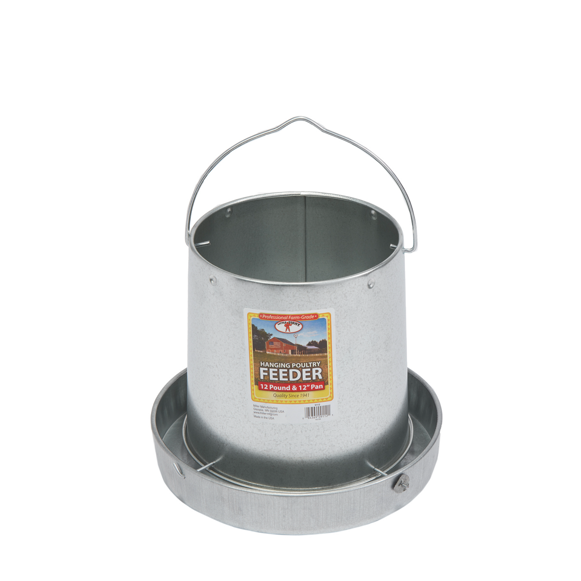 Little Giant Hanging Metal Chicken Feeder | Galvanized Steel Feeder