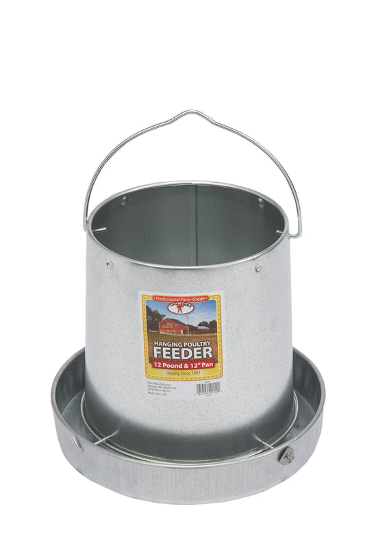 Little Giant Hanging Metal Chicken Feeder | Galvanized Steel Feeder