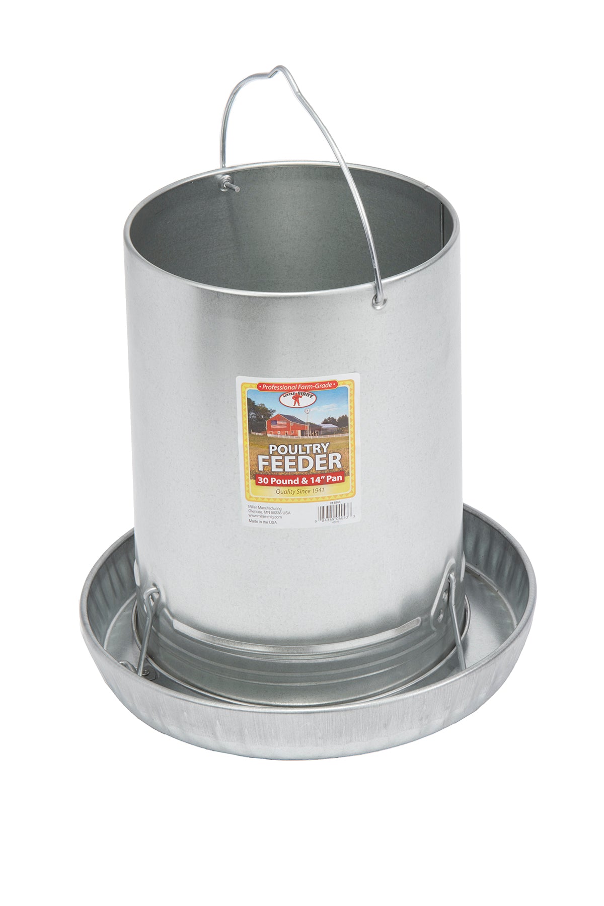 Little Giant Hanging Metal Chicken Feeder | Galvanized Steel Feeder