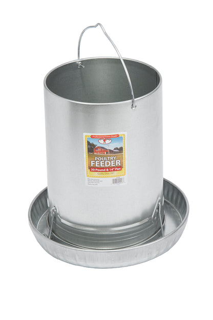 Little Giant Hanging Metal Chicken Feeder | Galvanized Steel Feeder