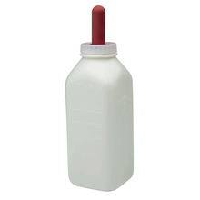 Little Giant Nursing Bottle with Screw-On Nipple | Plastic Calf Feeding Bottle | 2 QT