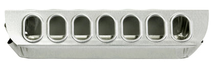 Little Giant Metal Slide-Top Chicken Ground Feeder | Galvanized Steel