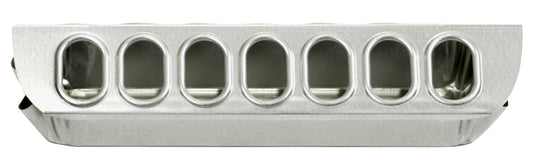 Little Giant Metal Slide-Top Chicken Ground Feeder | Galvanized Steel