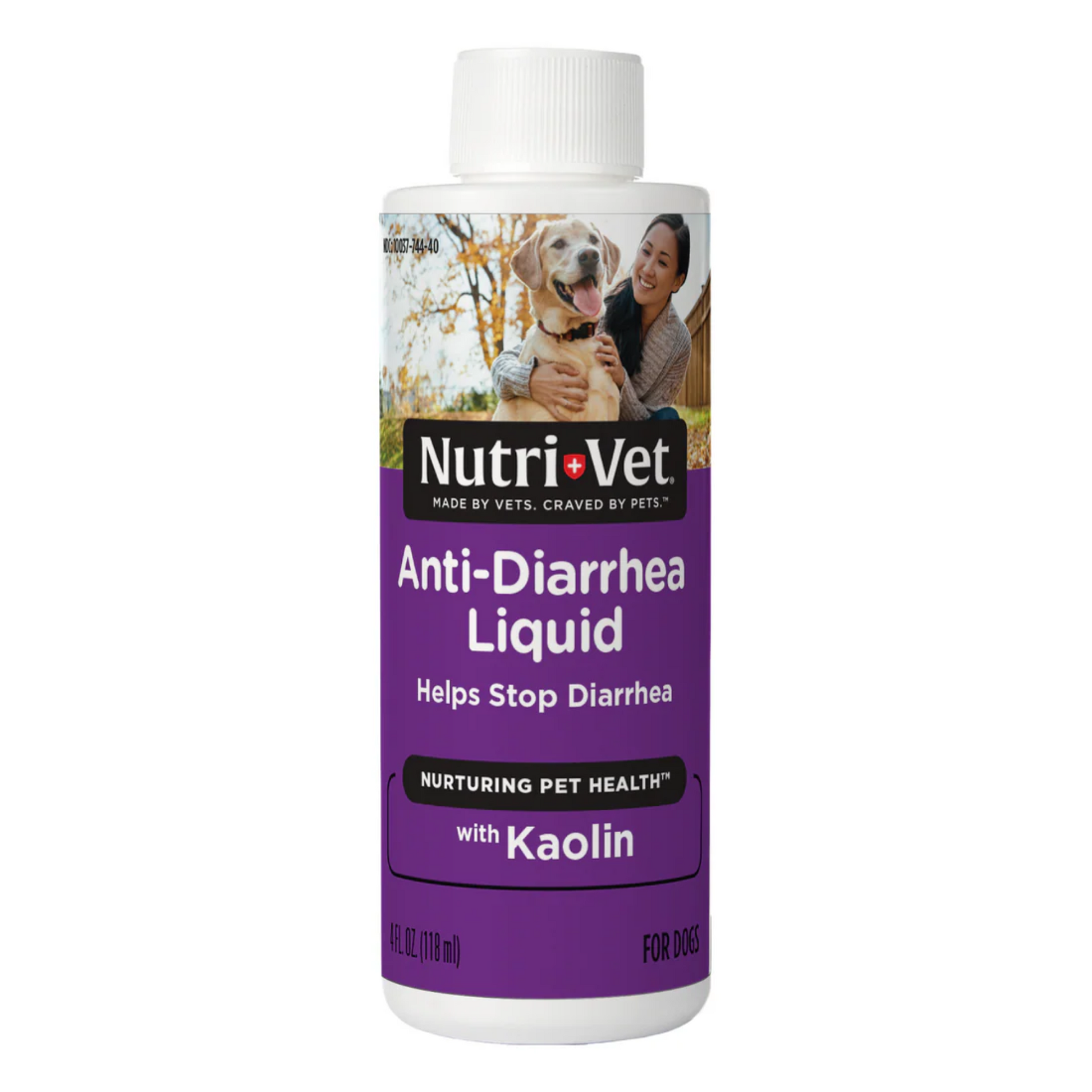 Nutri-Vet Dog Anti-Diarrhea Liquid 4 oz | Kaolin & Pectin Digestive Support