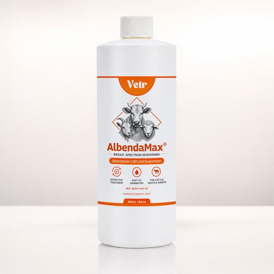 AlbendaMax 11.36% Albendazole Oral Dewormer for Cattle, Sheep & Goats