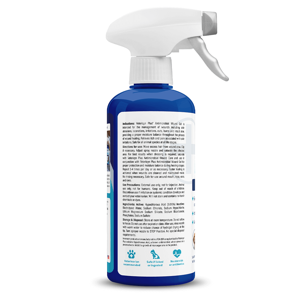 Vetericyn Plus Antimicrobial Hydrogel | Soothing Wound Protection for All Animals