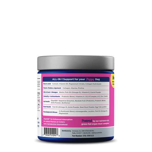 Vetericyn ALL-IN Puppy Supplement | Daily Vitality Chewables with Joint, Digestive & Immune Support | 90 Count