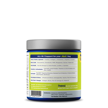 Vetericyn ALL-IN Adult Dog Supplement | 90 Chewables | Daily Joint, Muscle, Digestive & Immune Support