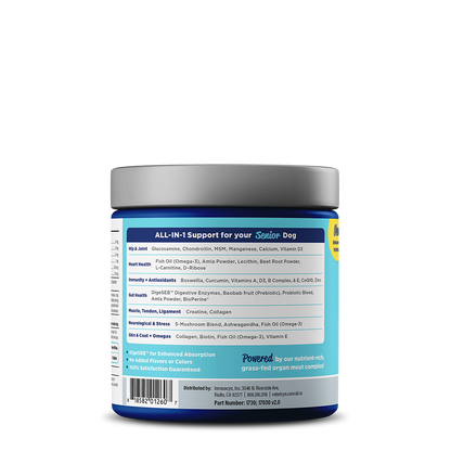Vetericyn ALL-IN Senior Dog Supplement | Multivitamin with Glucosamine, Chondroitin & Fish Oil | 90 Chewables
