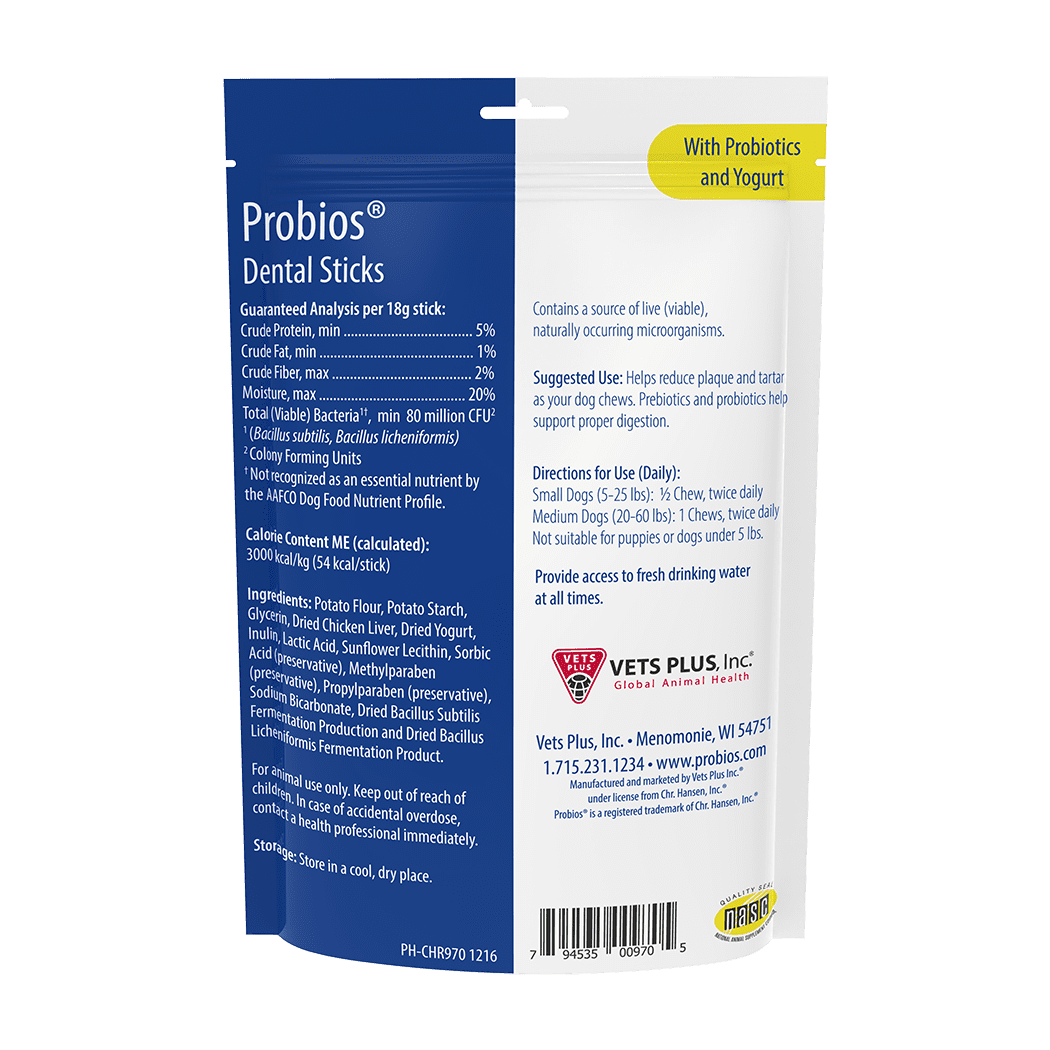 Probios Dental Sticks for Dogs | Fresh Breath & Digestive Support