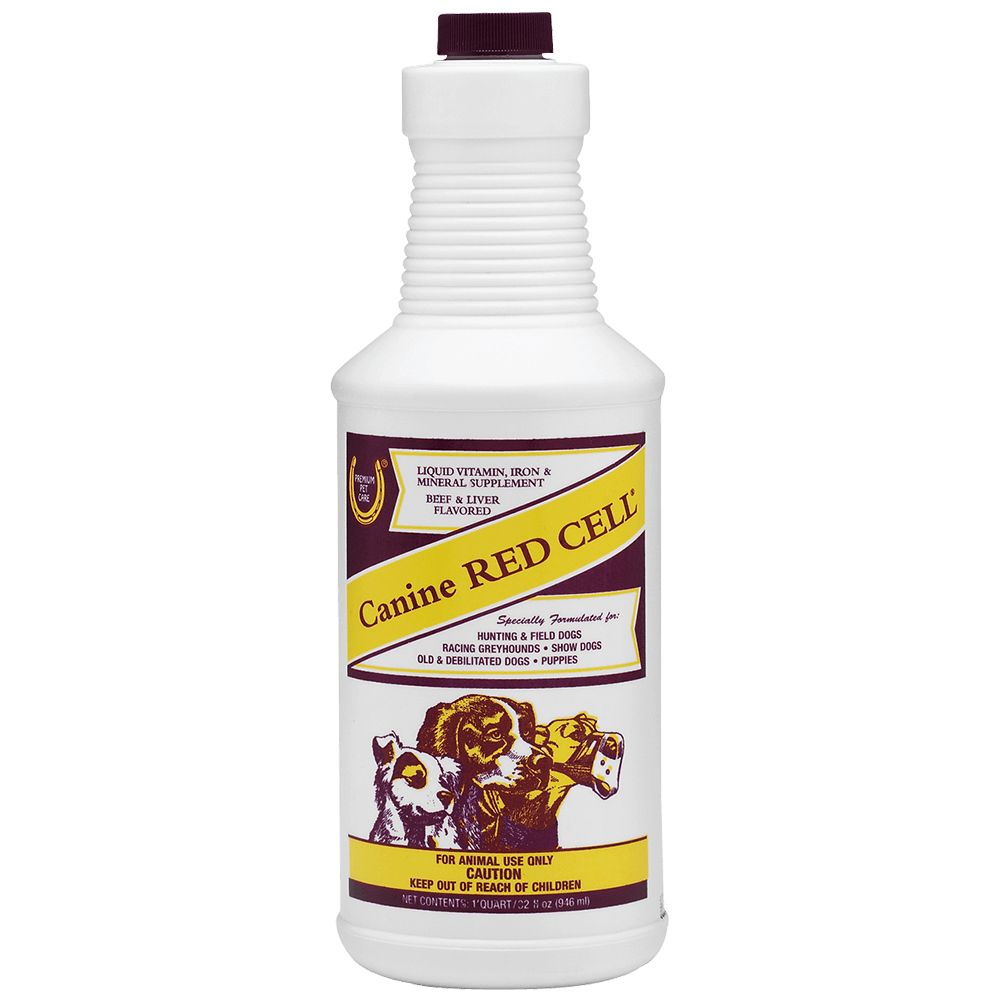 Horse Health Canine Red Cell Liquid Vitamin, Iron & Mineral Supplement for Dogs, 32 oz.