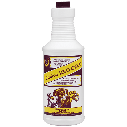 Horse Health Canine Red Cell Liquid Vitamin, Iron & Mineral Supplement for Dogs, 32 oz.