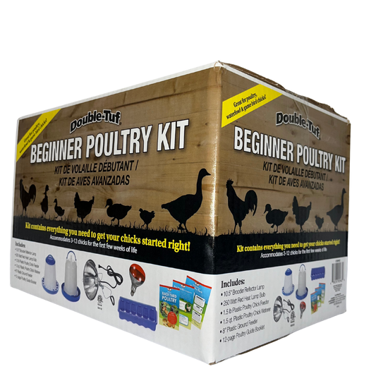 Double-Tuf Beginner Poultry Kit | Complete Chick Starter Set with Waterer & Feeders