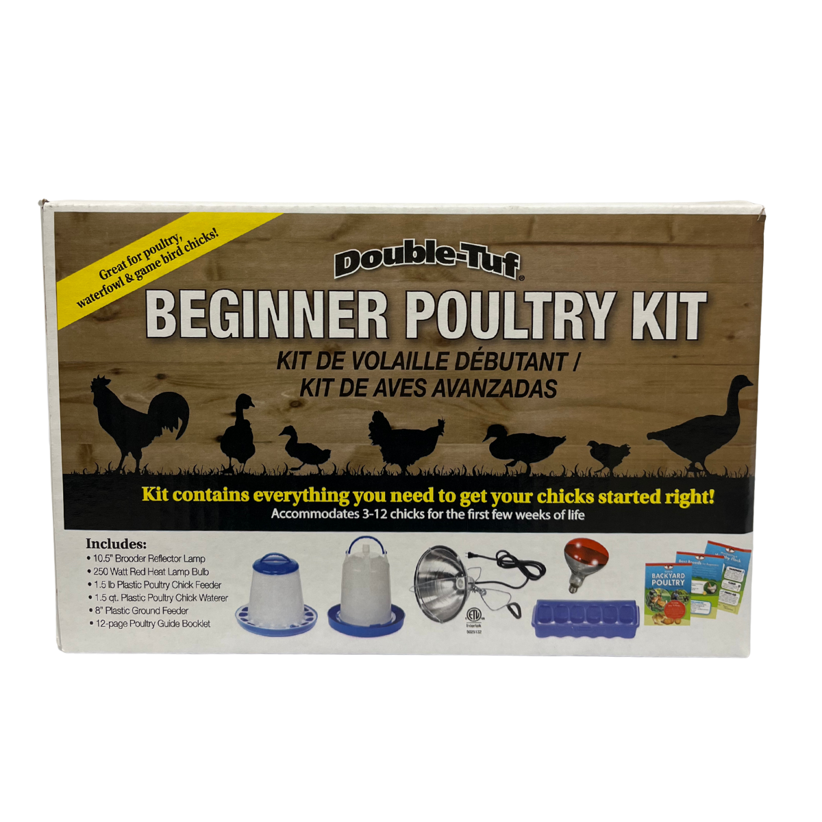 Double-Tuf Beginner Poultry Kit | Complete Chick Starter Set with Waterer & Feeders