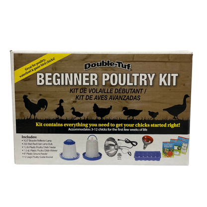 Double-Tuf Beginner Poultry Kit | Complete Chick Starter Set with Waterer & Feeders