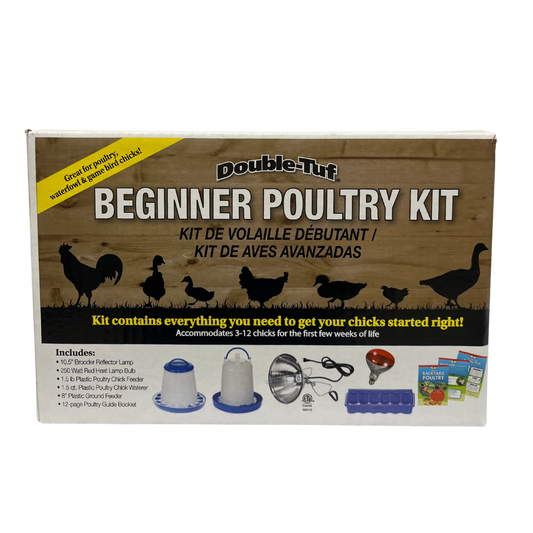 Double-Tuf Beginner Poultry Kit | Complete Chick Starter Set with Waterer & Feeders