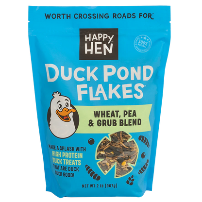 Happy Hen Duck Pond Flakes | High-Protein Duck & Waterfowl Treat | 2 lb