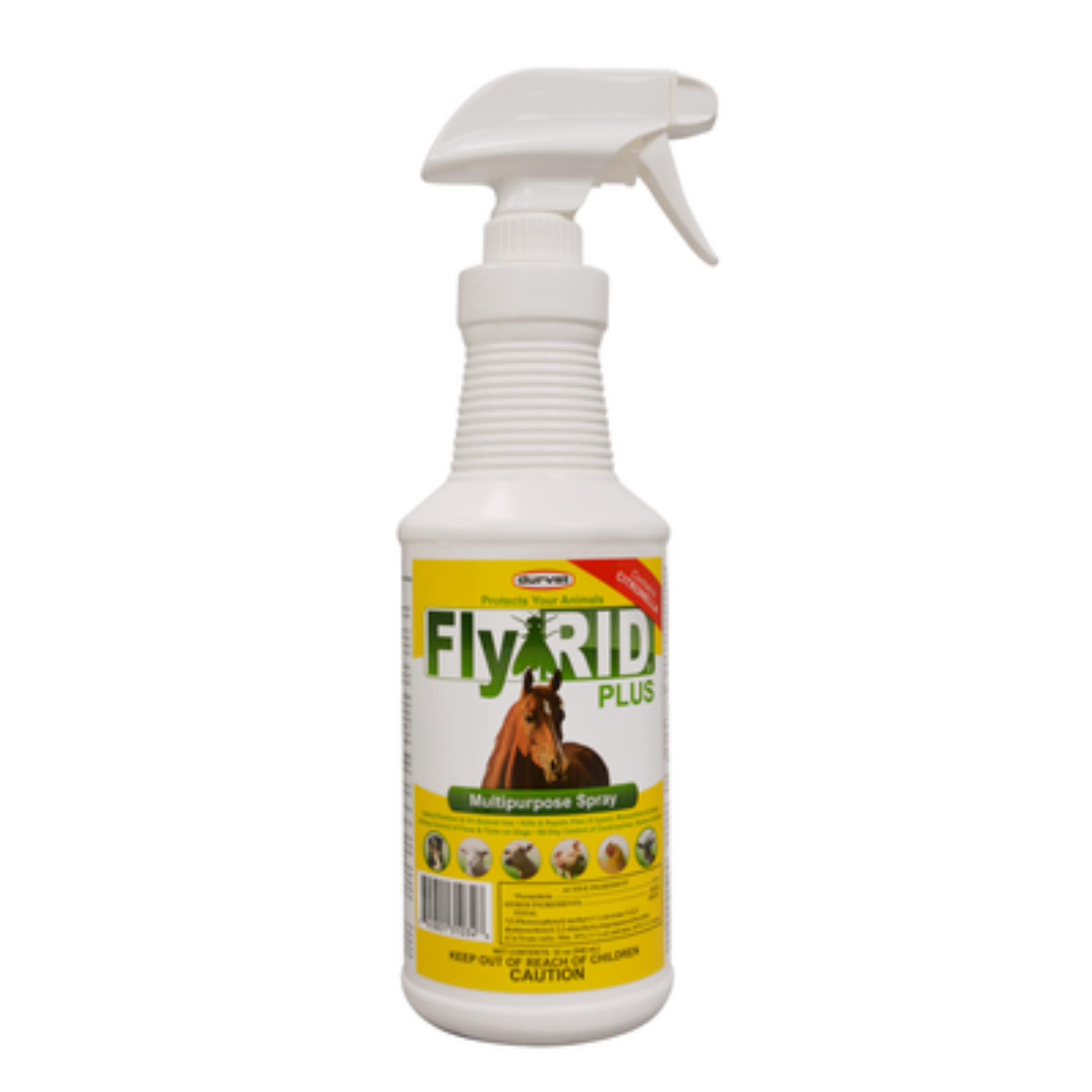 Durvet FlyRID Plus Spray – Horse & Livestock Fly, Tick & Insect Control | 32 oz.