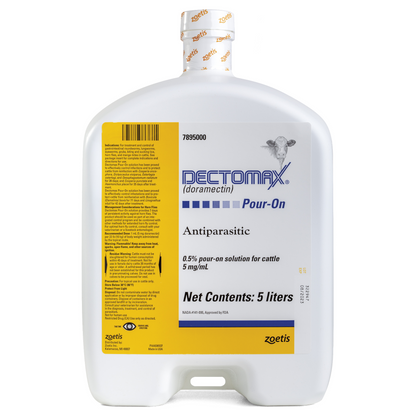 Zoetis DECTOMAX Pour-On Doramectin for Cattle – Controls Parasites