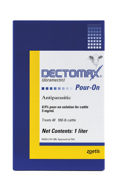 Zoetis DECTOMAX Pour-On Doramectin for Cattle – Controls Parasites