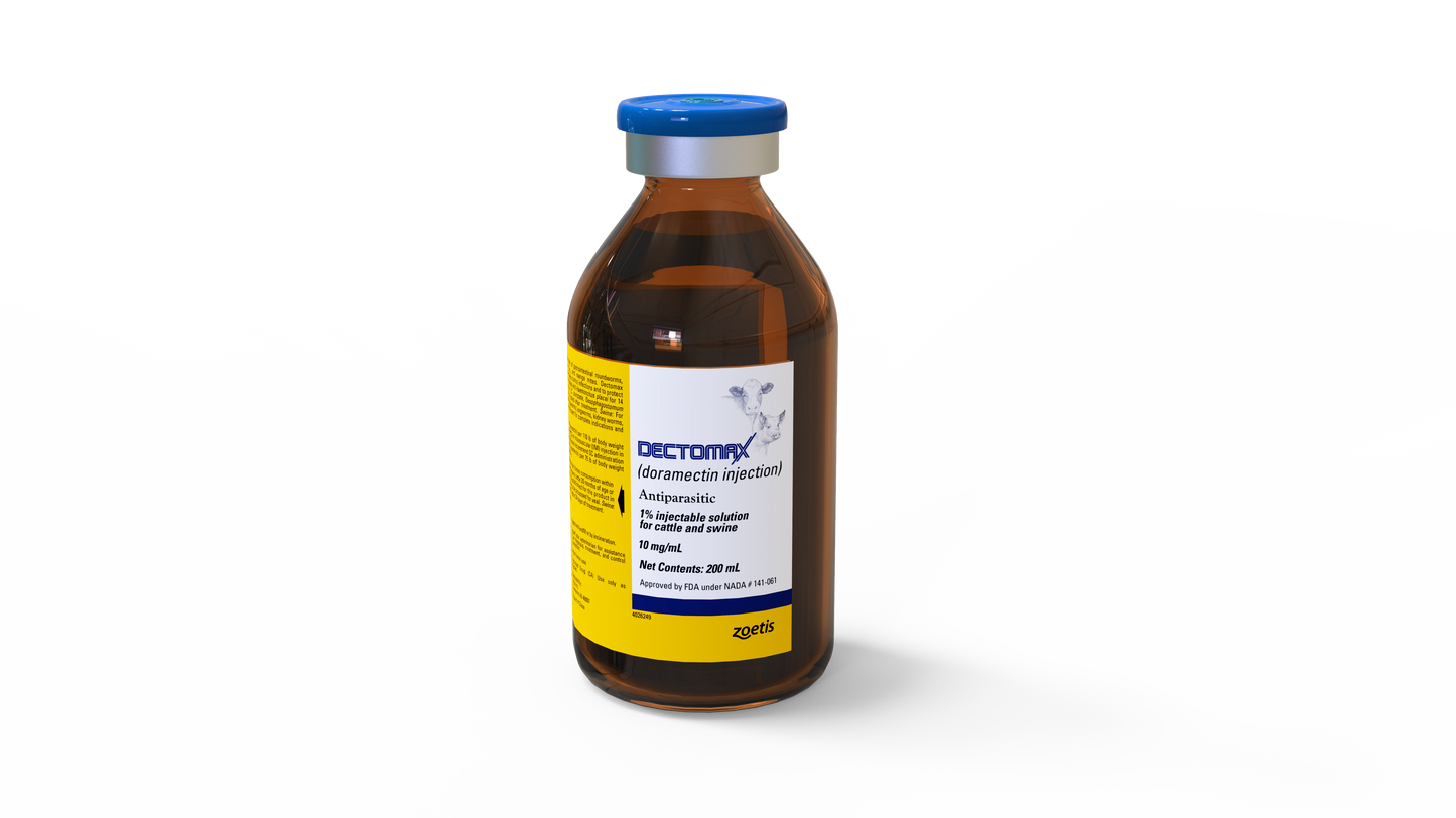 Zoetis Dectomax Injectable Solution for Cattle & Swine – Parasite Control